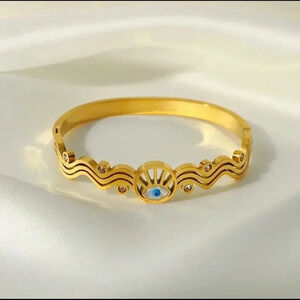 Evil Eye Stainless Steel Bracelet Bangle